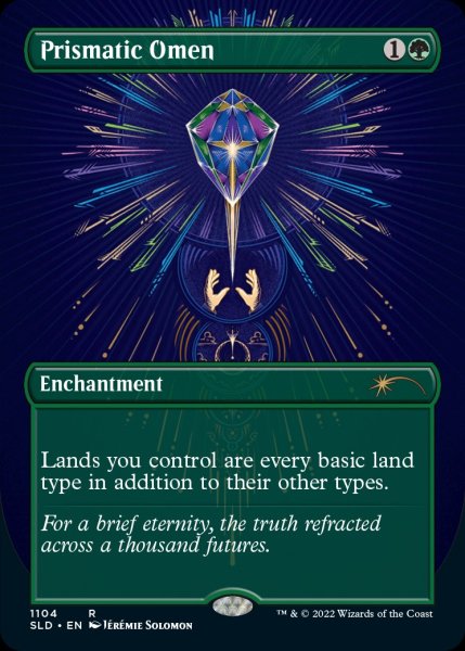 画像1: 《Foil》《Secret Lair-The Space Beyond the Stars》Prismatic Omen/虹色の前兆 (1)