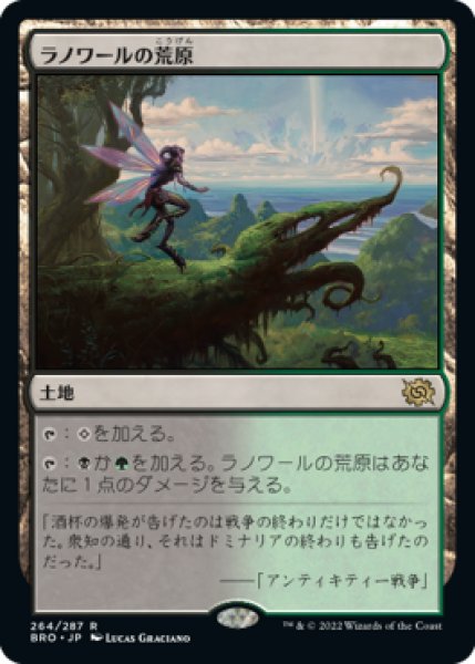 画像1: 《Foil》Llanowar Wastes/ラノワールの荒原 (1)